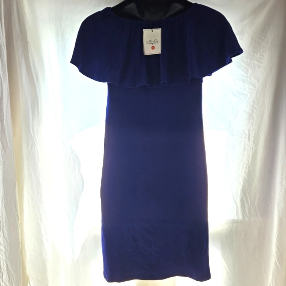 Pretty Blue Ruffle Dress NWT - Picture 8 of 10